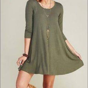 Forever 21 olive green dress